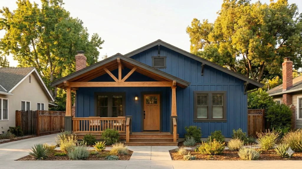 deep blue house color